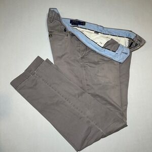Polo Ralph Lauren‎ Pants Mens 36x32 Grey Polo Chino Stretch Slim Fit Trousers